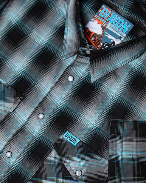 MORNING FOG BAMBOO SHORT SLEEVE BUTTON UP - MENS